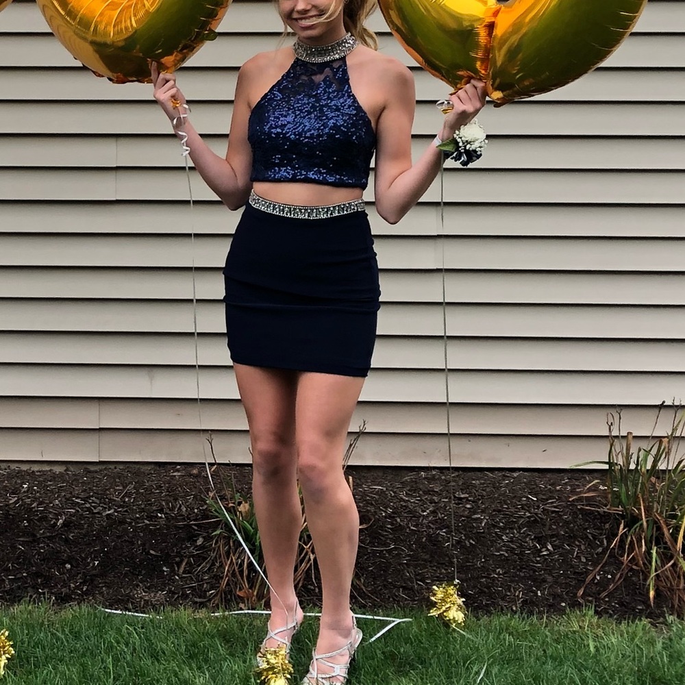 Dark Blue Homecoming / Formal Dress